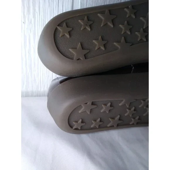 GH Bass Gallop Womens 10 M Cocoa Brown Patent Comfort Flats Elastic Band NEW - Picture 10 of 12